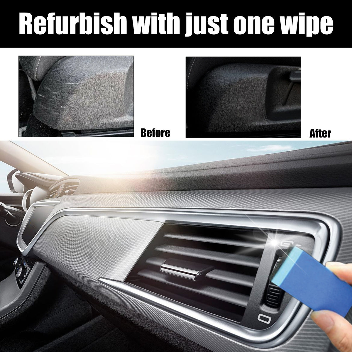 Car Interior Plastic Coating and Cleaning Kit