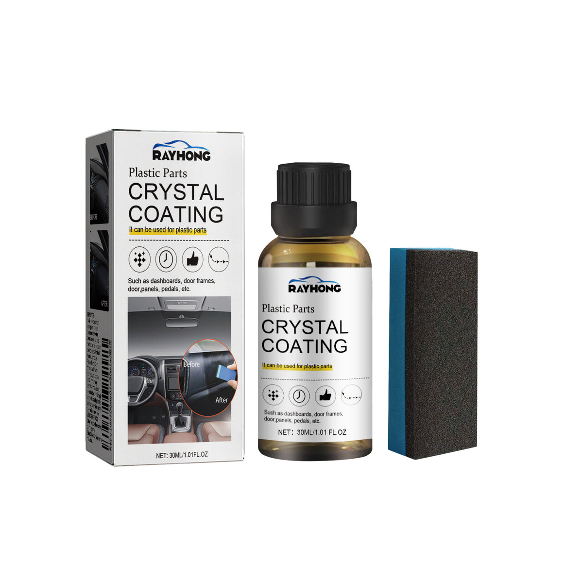 Car Interior Plastic Coating and Cleaning Kit