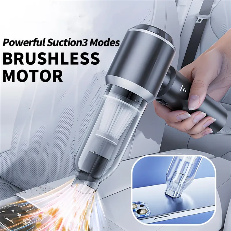 TurboVac™ Cordless 3-in-1 Car Vacuum Cleaner (16,000Pa)