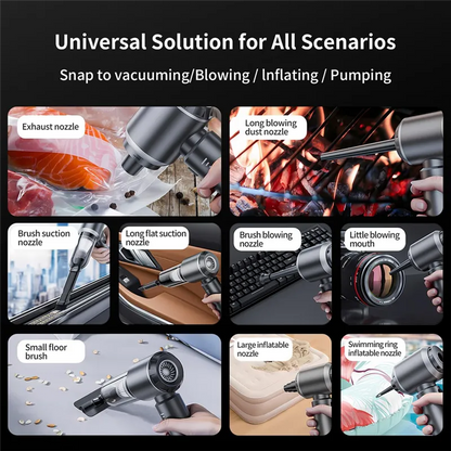TurboVac™ Cordless 3-in-1 Car Vacuum Cleaner (16,000Pa)